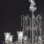 Contemporary Fenice Crystal 8 Lights Chandelier in Polished Chrome and Glass by Aggiolight For Sale - Image 3 of 11