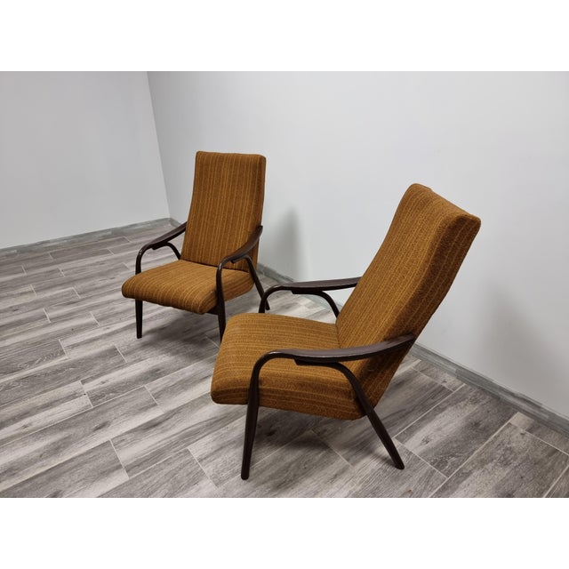 Set of Armchairs attributed to Antonin Suman for Ton, 1960s For Sale - Image 10 of 14
