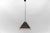 Brown Cone Shape Glass Ceiling Lamp by Peill & Putzler, 1960s For Sale - Image 4 of 13