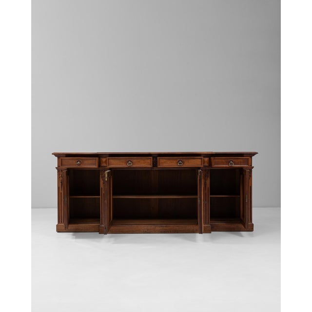 19th Century English Renaissance Revival Wooden Buffet in Original Patina For Sale - Image 17 of 18