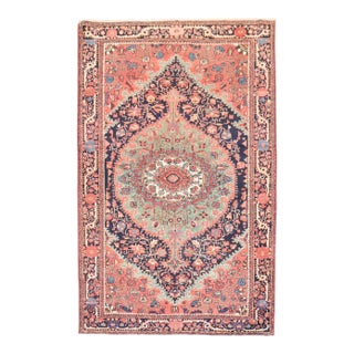 Antique Zabihi Collection Persian Sarouk Ferehan Rug - 3'11" x 6' For Sale