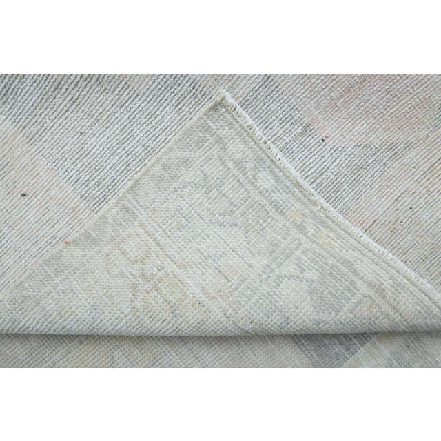 Textile 1970s Vintage Handmade Wool Cotton Turkish Beige Area Rug For Sale - Image 7 of 11
