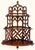 Chinoiserie Vintage Asian Chinese Chippendale Fretwork Triple Wall Shelf For Sale - Image 3 of 4