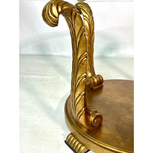 Vintage Lane Hollywood Regency Gold Coffee Table / Side Table For Sale In New York - Image 6 of 9