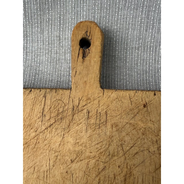 Antique Copper Alphabet Wood Cutting Board For Sale - Image 11 of 18