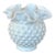 Fenton Style Hobnail Milk Glass Ruffled Rim Vase For Sale