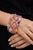 Bochic “Capri” Vintage Ruby & Multi Sapphire Bangle Set In 18K Gold & Silver For Sale In New York - Image 6 of 10