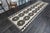 1970s Vintage Handmade Wool Cotton White Brown Runner Rug For Sale - Image 4 of 11