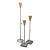 Copper and Brass Postmodern Candlesticks For Sale