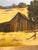 Mid 20th Century Mid 20th Century Richard Danskin Original Oil Painting Horse Farm Barn Rustic Landscape Carmel California For Sale - Image 5 of 12
