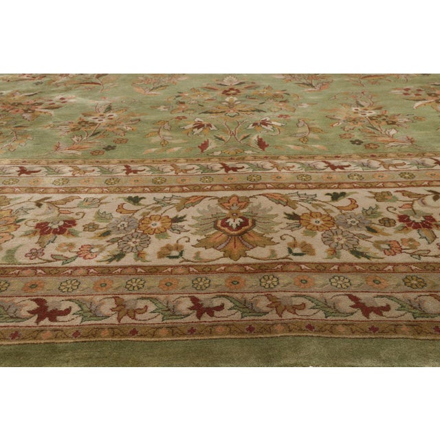 Mid 20th Century Vintage Indian Agra Rug, 14'08 X 21'00 For Sale - Image 5 of 10