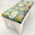 One-of-A-Kind Carved Wood Bench Handpainted and custom upholstered with Gorgeous Passiflora Fabric Seat 43"W x 20"D x 21"H