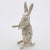 Metal Vintage Italian Silver Rabbit Figurine, 1950s For Sale - Image 7 of 13