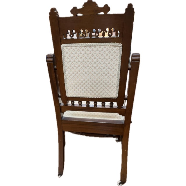 Antique Victorian Eastlake Chair For Sale - Image 4 of 5