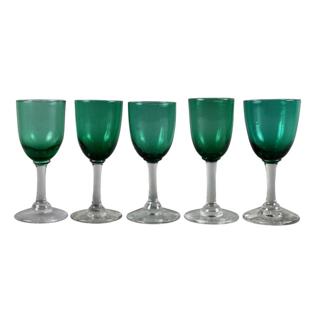 Collection of 61 Green Glasses For Sale - Image 10 of 11