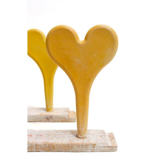 Heart balloon form strand, lollipop size. Originally used in the manufacturing of blow-up balloons. These heart spindles...