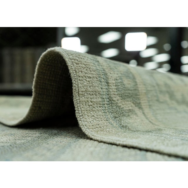 Textile Turkish Oushak Antique Look Rug 8'4" x 10'6" #20071 For Sale - Image 7 of 8