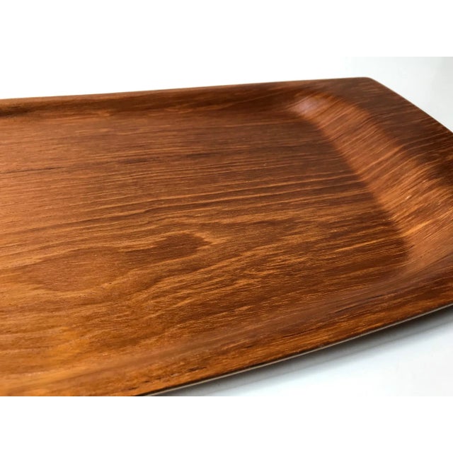 1960s Large Danish Teak Serving Tray from Langva, 1960s For Sale - Image 5 of 10