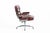 Metal Eames Herman Miller Time Life Lobby Red Leather Office Chair For Sale - Image 7 of 13