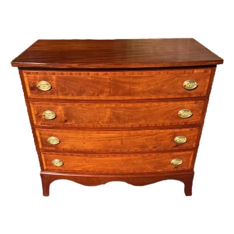 1940s Bow Front Chest For Sale