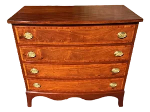 1940s Bow Front Chest