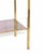 Vintage Brass Bedside Table with Glass Shelves, Italy, 1970s For Sale - Image 4 of 5