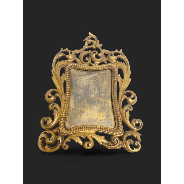 Rococo Gilt Bronze Photo Frame, France, 1800s For Sale - Image 18 of 18