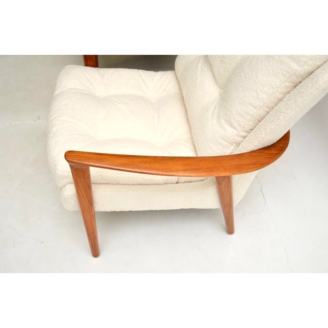 Vintage Swedish Walnut Chairs by Inge Andersson for Bröderna Andersson, 1960, Set of 2 For Sale - Image 11 of 12