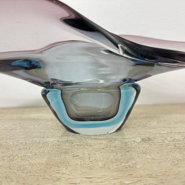 Murano Sommerso Glass Bowl, 1960s For Sale - Image 4 of 18