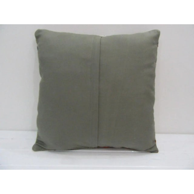 Rustic Handmade Patchwork Kilim Pillow Cover For Sale - Image 3 of 4
