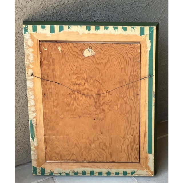 Mid 20th-Century Framed Oil on Board Stylized Botanical Painting For Sale - Image 17 of 18