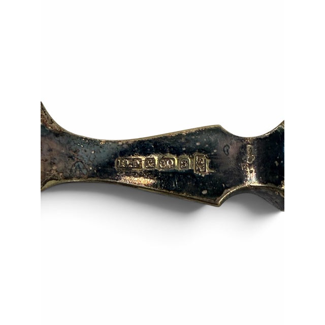 Antique Victorian RMJ & Co Sheffield Engraved Silver-Plate Fish Serving Set For Sale In West Palm - Image 6 of 10
