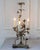Pair Of Italian Candelabra 20th Century Silver-leaf Wrought Iron Foliate Lamps For Sale In Atlanta - Image 6 of 15