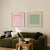 Not Yet Made - Made To Order Pair of Sage Green and Bright Magenta Pink Abstract Art Prints | Set of 2, 24 X 24 Prints in Wood Frames For Sale - Image 5 of 5