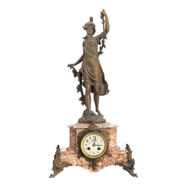 La Vigne Par Pathou Table Clock, 19th Century For Sale