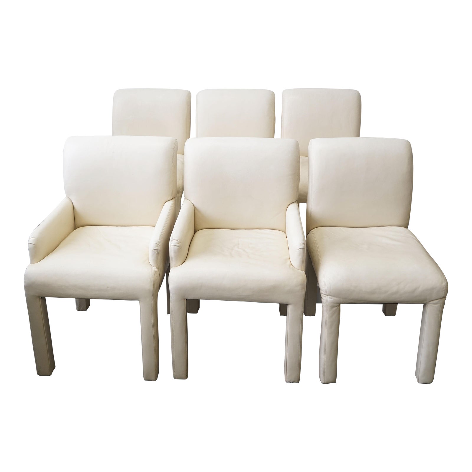 Set of 6 Vintage Vladimir Kagan Style Parson Dining Chairs for