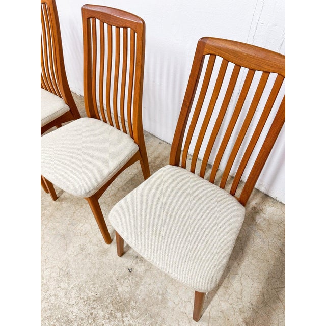1970s Mid-Century Modern Benny Linden Teak Dining Chairs - Set of 4 For Sale - Image 4 of 10