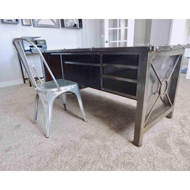 Industrial Executive Desk by Invictus Steelworks Chairish