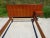 Antique bed, quality craftsmanship from the 1960s in teak and teak veneer. Simple and clean lines, rounded corners. Single...