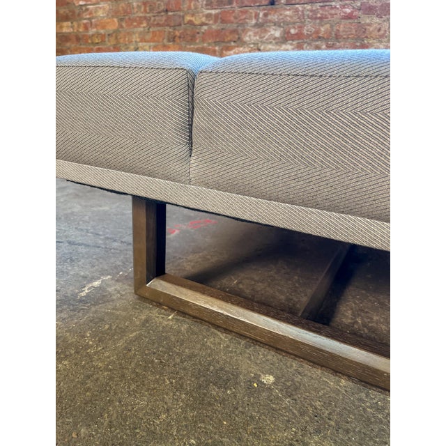 Bright Furniture Daybed With Grey Herringbone Upholstery For Sale In Chicago - Image 6 of 11