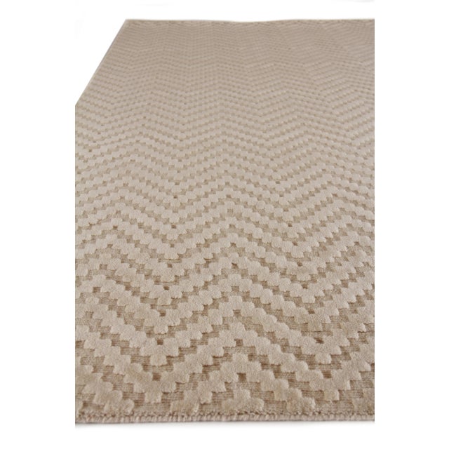 Exquisite Rugs Sutton Hand loom Wool Linen Rug-8'x10' For Sale - Image 4 of 11