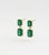 Metal Natural 4.57cts Emerald & 0.08cts Diamond Earring in 14k Gold For Sale - Image 7 of 8