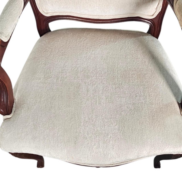 Drexel Heritage Louis XV Style Bergere Armchairs French Rococo Pair 41" For Sale - Image 10 of 16