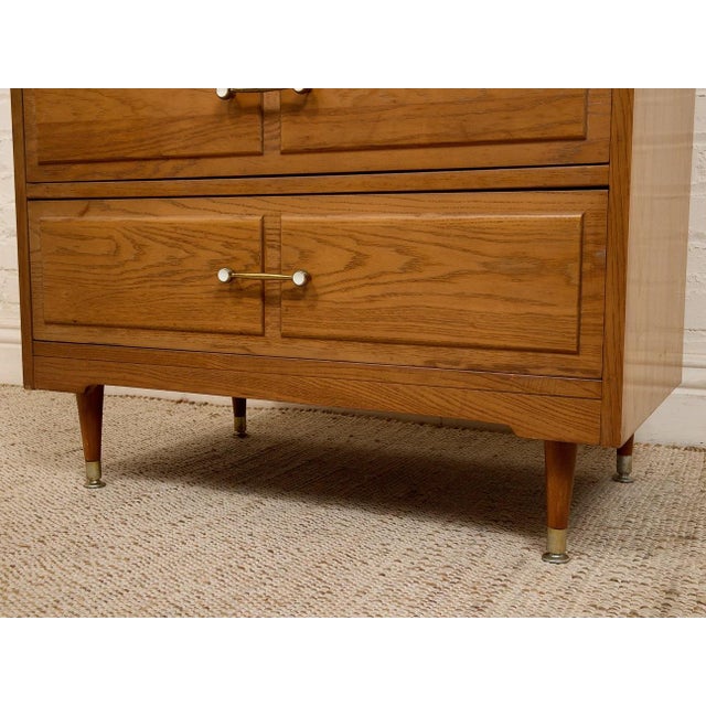 Mid-Century Modern Mid 20th Century Lowboy Elmwood Dresser For Sale - Image 3 of 9