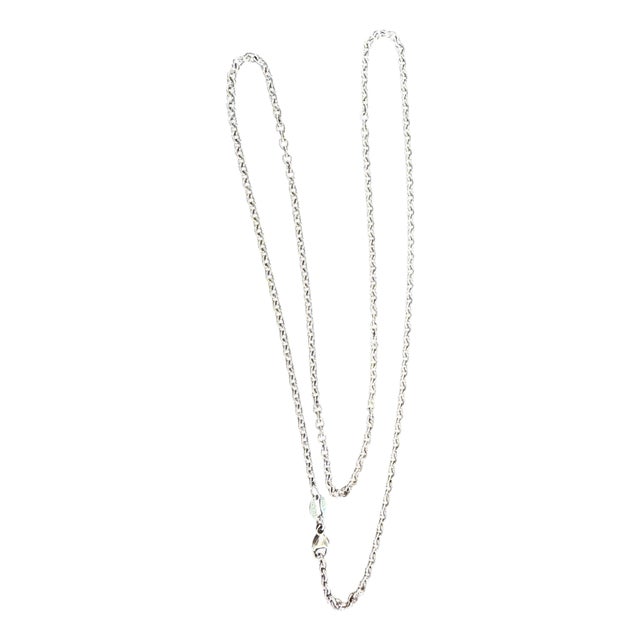 Diamond-Cut Cable Chain Necklace - Platinum - 18 Inch, 10 Gm For Sale