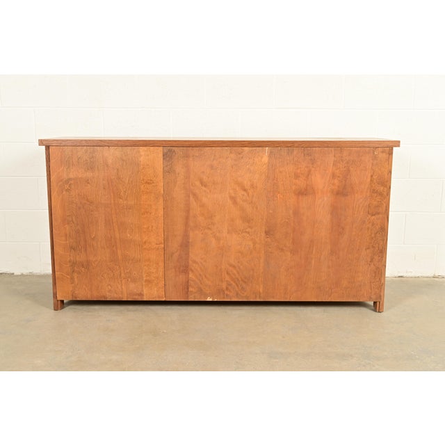 L. & J. G. Stickley Mission Oak Arts & Crafts Sideboard or Bar Cabinet For Sale - Image 17 of 18