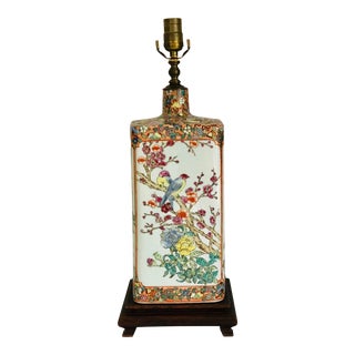 Slatkin & Co. Chinoiserie Porcelain Lamp For Sale