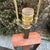 Harris Strong Teak Tile Tower Table Lamp Base Blue Teal 60s Mid Century Modern For Sale In South Bend - Image 6 of 12