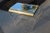 Mid century modern gold and Lucite vanity, possibly by Karl Springer. Note: we have the gold mirror that goes with this.