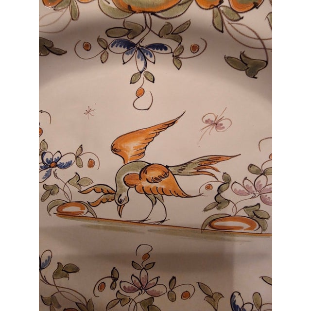 French Moustiers French Faience Wall Platter For Sale - Image 3 of 4